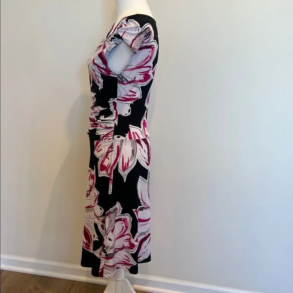 Enfocus Studio Floral Black and Pink Dress - Picture 2 of 3